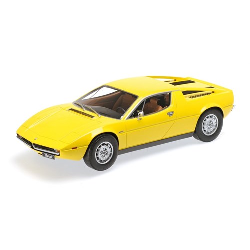 maserati merak 1974 yellow 1 18 maserati merak 1974 yellow 1 18
