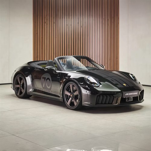 Minichamps Porsche 911 (992.2) Carrera GTS Cabriolet '911 Spirit 70' 2025 - Black 1:18 model car