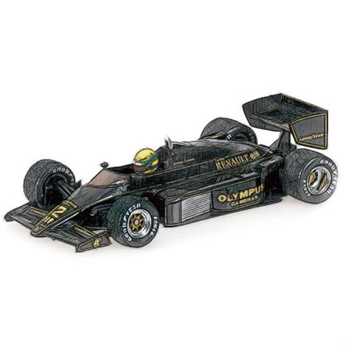 Minichamps Lotus 97T 'Dirty Version' - 1st 1985 Portuguese Grand Prix - #12 A. Senna 1:18