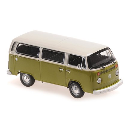 Maxichamps Volkswagen T2 Bus 1972 - White/Green 1:43