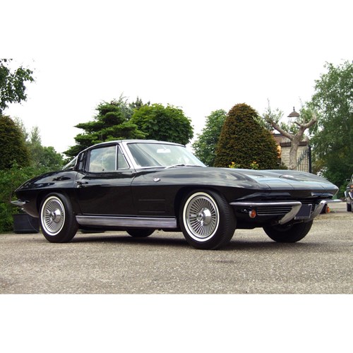 Maxichamps Chevrolet Corvette C2 Coupe 1963 - Black 1:43 model car