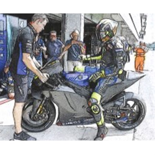 Minichamps Yamaha YZR-M1 - 2019 Brno Test - #46 V. Rossi 1:12