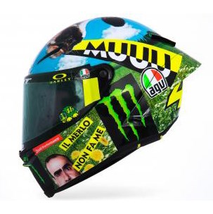 Minichamps AGV Helmet - 2021 Mugello MotoGP - #46 V. Rossi 1:8