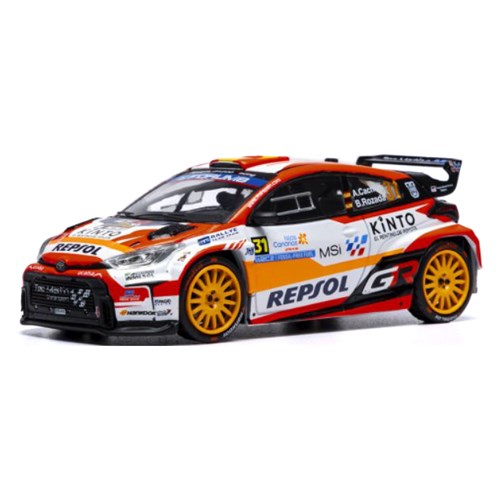 IXO Toyota GR Yaris Rally2 - 2025 Rally Islas Canarias - #31 Alejandro Cachon 1:43 model car