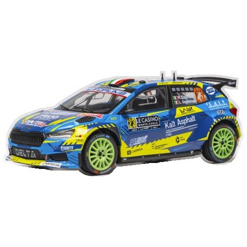 IXO Skoda Fabia Rally2 - 2026 Monte Carlo Rally - #23 Roberto Dapra 1:43 model car