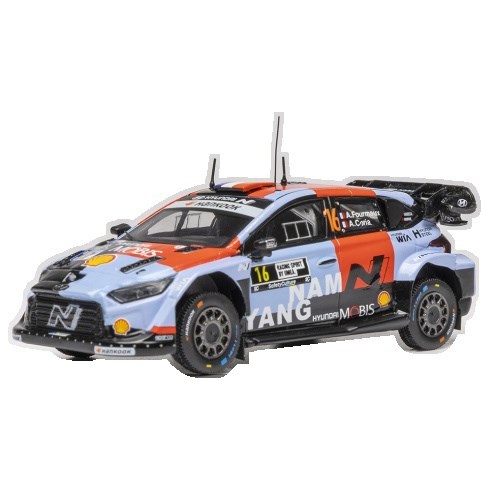 IXO Hyundai i20 N Rally1 - 2026 Rally Sweden - #16 Adrien Fourmaux 1:43 model car