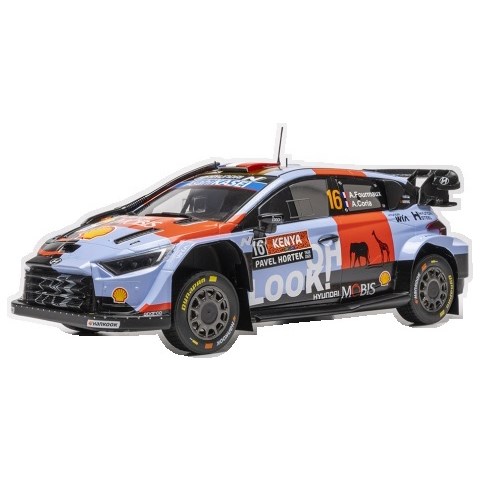 IXO Hyundai i20 N Rally1 - 2026 Safari Rally - #16 Adrien Fourmaux 1:43 model car