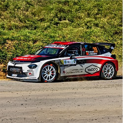 IXO Lancia Ypsilon Rally2 HF Integrale - 2026 Rally Croatia - #28 Nikolay Gryazin 1:43 model car
