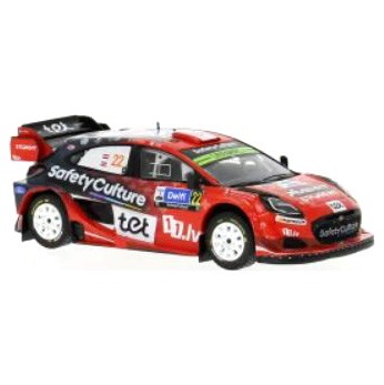IXO Ford Puma Rally1 - 2025 Rally Estonia - #22 Martins Sesks 1:43 model car