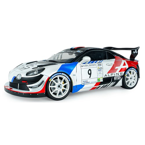 Solido Alpine A110 RGT+ - 1st 2025 Rally De La Vienne - #9 Nicolas Hernandez 1:18 model car