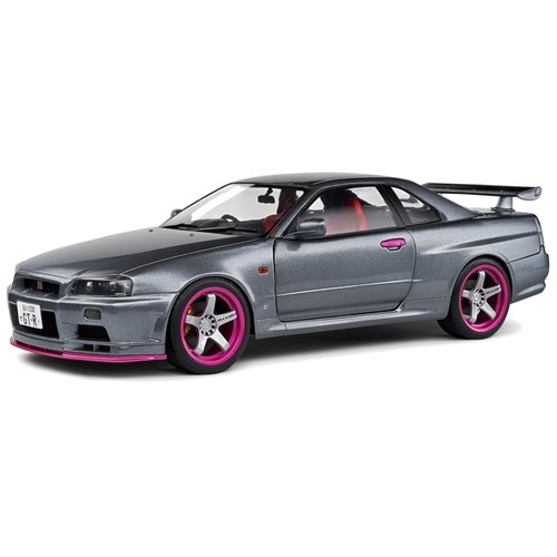 Solido Nissan Skyline GT-R (R34) 1999 - Grey 1:18 model car