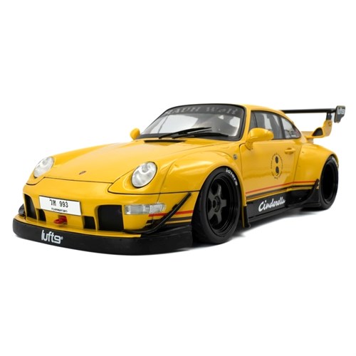 Solido Porsche 911 RWB w. Bodykit 2020 - Cinderella Yellow 1:18 model car