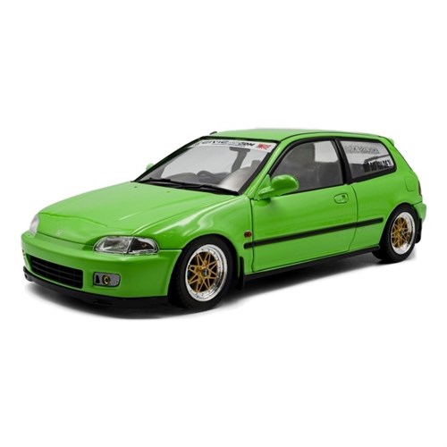 Solido Honda Civic (EG6) 1991 - Neon Green 1:18 model car