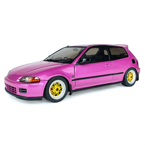 Solido Honda Civic (EG6) 1991 - Pink Metallic 1:18 model car