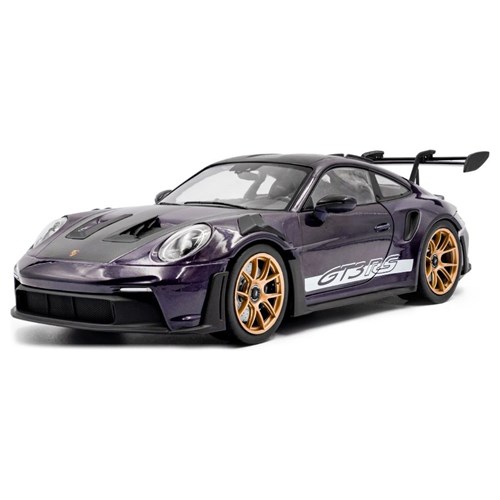 Solido Porsche 911 GT3 RS w. Weissach Package 2024 - Purple Metallic 1:18 model car