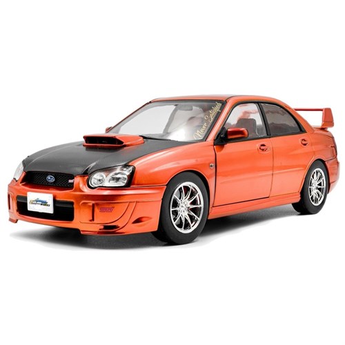 Solido Subaru Impreza WRX STI 2003 - Orange Metallic 1:18 model car