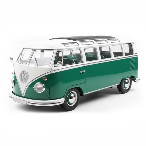 Solido Volkswagen T1 Samba 1962 - Green/White 1:18 model car