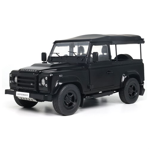 Solido Land Rover Defender 90 w. Rear Cover 2016 - Black 1:18 model car