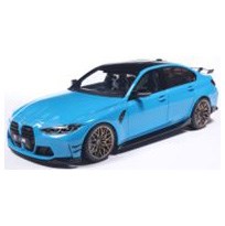 Solido BMW M3 w. Performance Parts 2024 - Daytona Beach Blue 1:18 model car