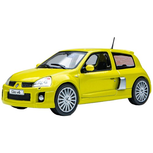 Solido Renault Clio V6 Phase 2 2004 - Acid Yellow 1:43 model car