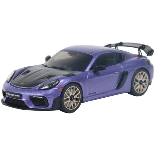 Solido Porsche 718 Cayman GT4 RS w. Weissach Package 2024 - Purple/Black 1:43 model car