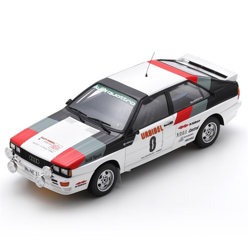 Spark Audi Quattro - 1980 Algarve Rally - #0 Hannu Mikkola 1:18 model car