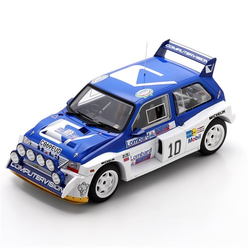 Spark MG Metro 6R4 - 1985 RAC Rally - #10 Tony Pond 1:18 model car