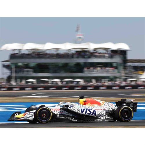 Spark Racing Bulls VCARB 02 - 2025 British Grand Prix - #6 Isack Hadjar 1:18 model car