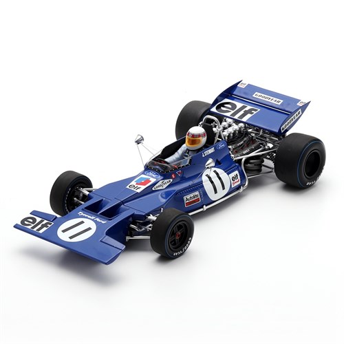Spark Tyrrell 003 - 1st 1971 Monaco Grand Prix - #11 Jackie Stewart 1:18 model car