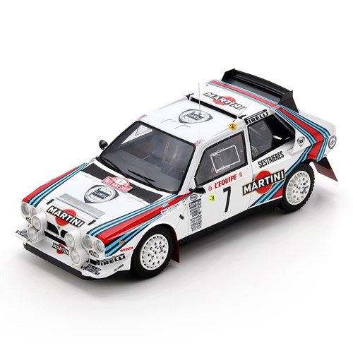 Spark Lancia Delta S4 - 1st 1986 Monte Carlo Rally - #7 Henri Toivonen 1:18 model car