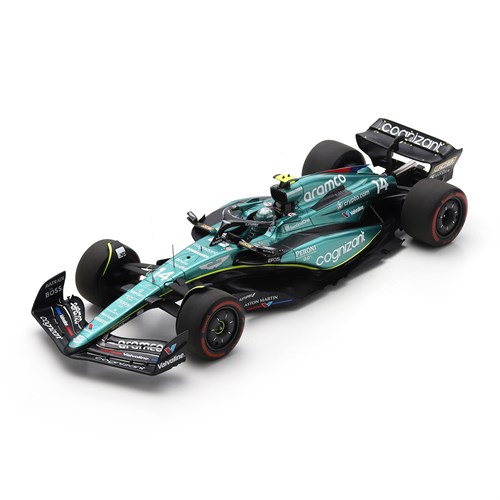 Spark Aston Martin AMR23 - 2023 British Grand Prix - #14 F. Alonso 1:18