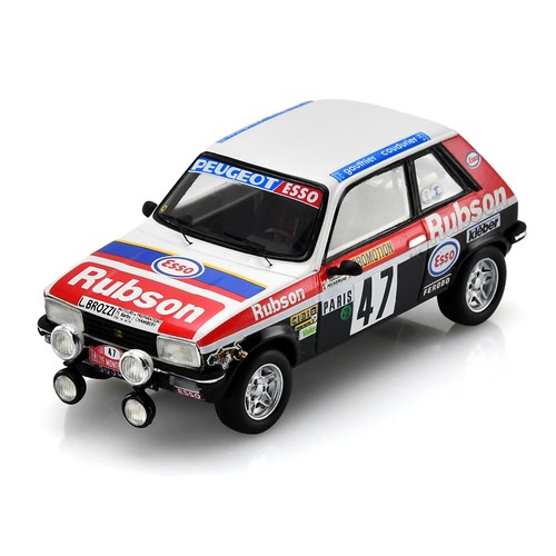 Spark Peugeot 104 ZS - 1981 Monte Carlo Rally - #47 Pierre Toujan 1:43 model car