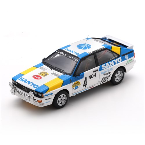 Spark Audi Quattro - 1st 1982 Rally Sweden - #4 Stig Blomqvist 1:43 model car