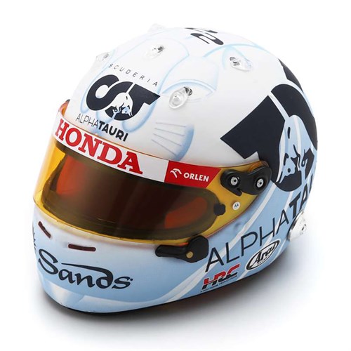 Spark Yuki Tsunoda AlphaTauri Helmet - 2023 Singapore Grand Prix 1:5