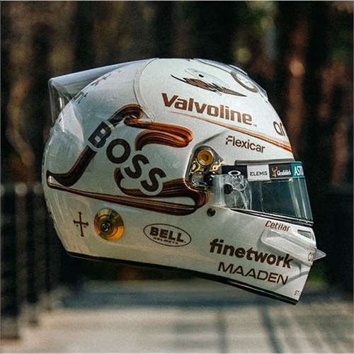 Spark Fernando Alonso Aston Martin Helmet - 2025 Chinese Grand Prix 1:5