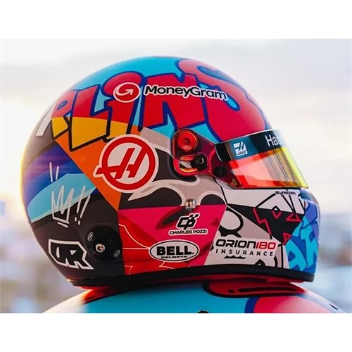 Spark Esteban Ocon Haas Helmet - 2025 Miami Grand Prix 1:5