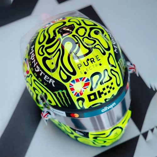 Spark Lando Norris McLaren Helmet - 2025 British Grand Prix 1:5