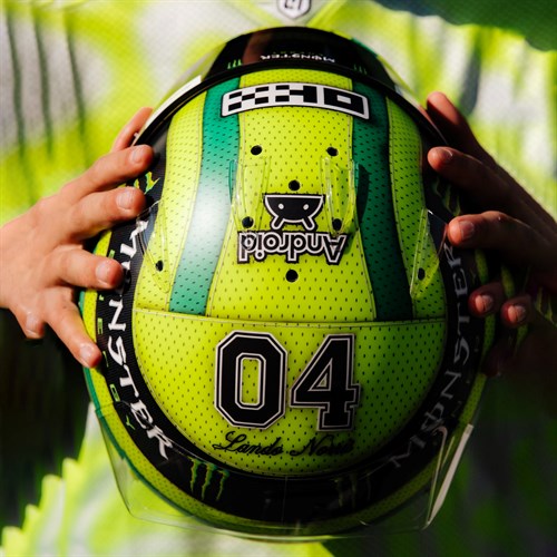 Spark Lando Norris McLaren Helmet - 2025 American Grand Prix 1:5