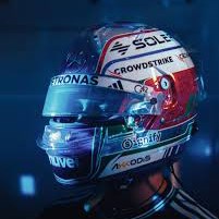 Spark Andrea Kimi Antonelli Mercedes Helmet - 2025 Las Vegas Grand Prix 1:5