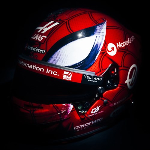Spark Esteban Ocon Haas Helmet - 2025 Las Vegas Grand Prix 1:5