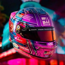 Spark Esteban Ocon Haas Helmet - 2026 Miami Grand Prix 1:5