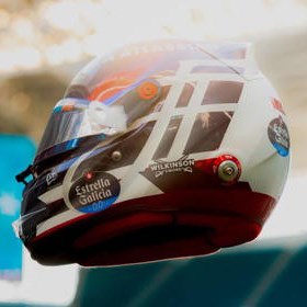 Spark Carlos Sainz Jnr Williams Helmet - 2026 Miami Grand Prix 1:5