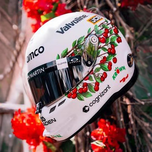 Spark Lance Stroll Aston Martin Helmet - 2026 Canadian Grand Prix 1:5