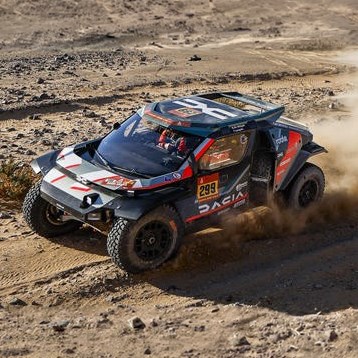 Spark Dacia Sandrider - 1st 2026 Dakar Rally - #299 Nasser Al-Attiyah 1:43 model car