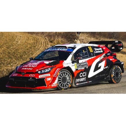 Spark Toyota GR Yaris Rally1 - 2026 Monte Carlo Rally - #18 Takamoto Katsuta 1:43 model car