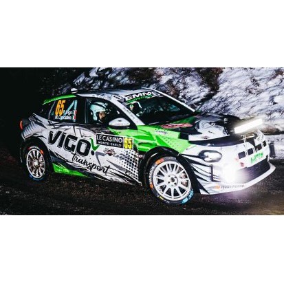 Spark Lancia Ypsilon Rally4 HF - 2026 Monte Carlo Rally - #65 Paolo Vigo 1:43 model car