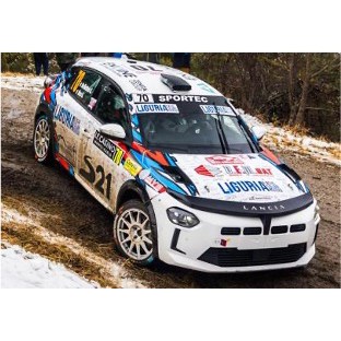 Spark Lancia Ypsilon Rally4 HF - 2026 Monte Carlo Rally - #70 Giancarlo de Matteis 1:43 model car