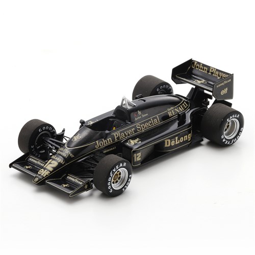 Spark Lotus 98T - 1st 1986 American Detroit Grand Prix - #12 Ayrton Senna 1:43 model car