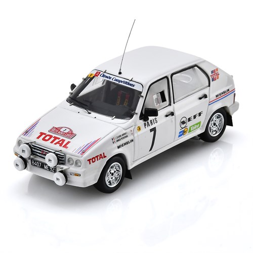 Spark Citroen Visa 1000 Pistes - 1985 Monte Carlo Rally - #7 Jean-Claude Andruet 1:43 model car