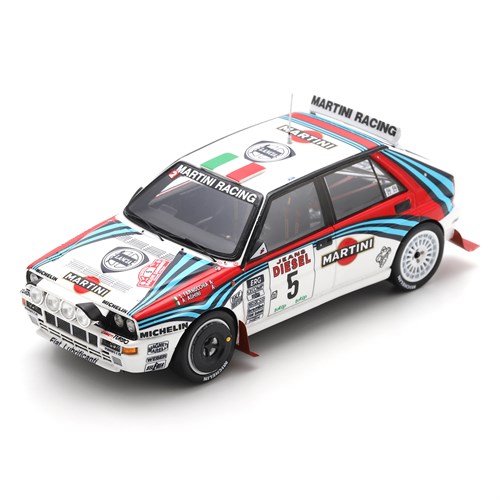 Spark Lancia Delta HF Integrale - 1st 1992 San Remo Rally - #5 Andrea Aghini 1:43 model car